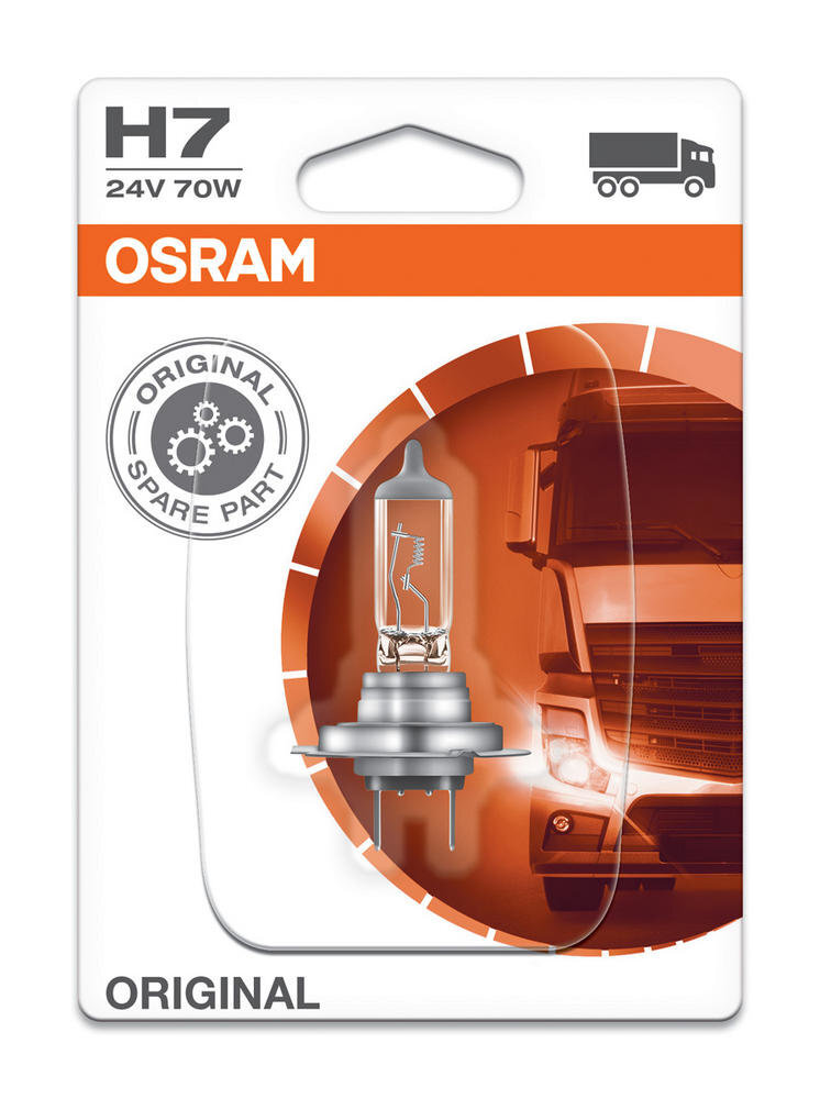 Automobilinė lemputė Osram Original H7, 24V, 1 vnt. цена и информация | Automobilių lemputės | pigu.lt