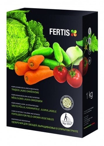 Fertis kompleksinės trąšos lauko daržovėms, be chloro ir nitratų, 1 kg kaina ir informacija | Birios trąšos | pigu.lt