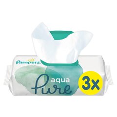 Салфетки PAMPERS Aqua Pure, 3х48 шт. цена и информация |  Одноразовые пеленки и влажные салфетки | pigu.lt