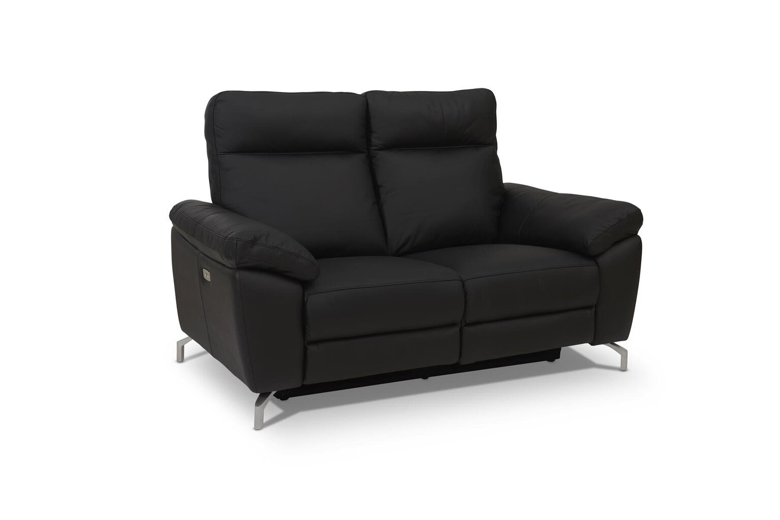 Sofa FurnHouse Selesta 2, natūrali oda, juoda цена и информация | Sofos | pigu.lt