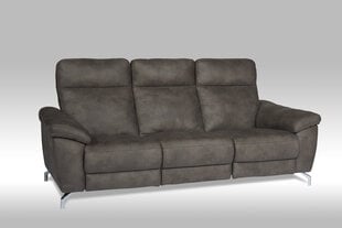 Sofa FurnHouse Selesta 3, gobelenas, ruda kaina ir informacija | Sofos | pigu.lt