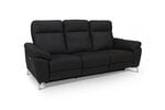 Sofa FurnHouse Selesta 3, gobelenas, juoda