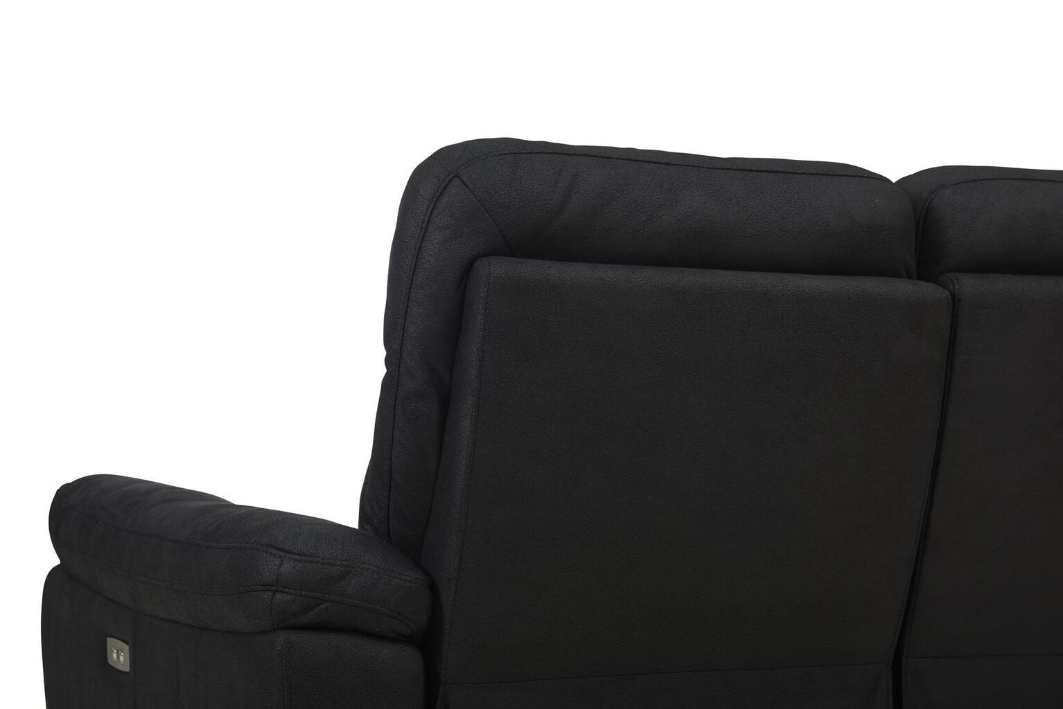 Sofa FurnHouse Selesta 3, gobelenas, juoda kaina ir informacija | Sofos | pigu.lt