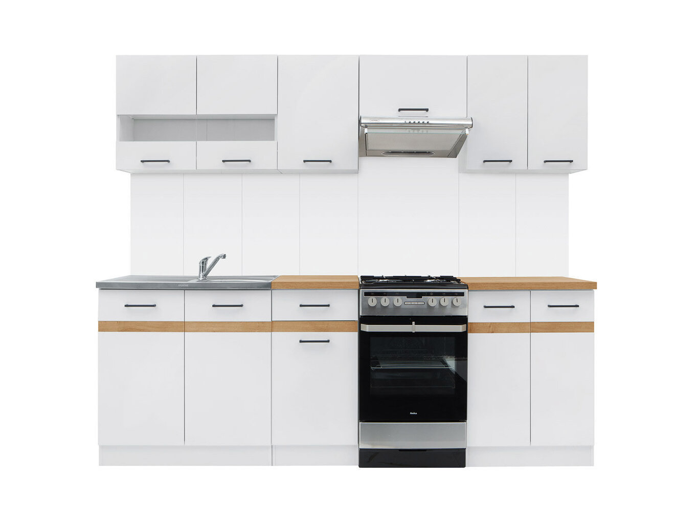 Virtuvinė spintelė Junona Line D1D/50/82, baltos/ąžuolo spalvos kaina ir informacija | Virtuvinės spintelės | pigu.lt