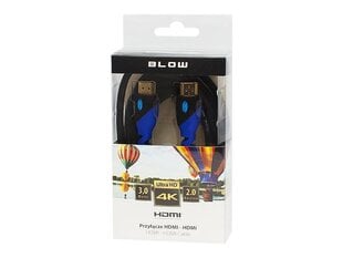 Кабель HDMI - HDMI Blow Blue, 3м цена и информация | Кабели и провода | pigu.lt