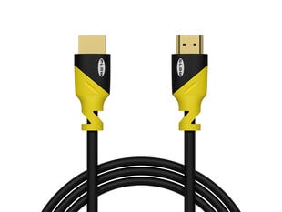 HDMI - HDMI kabelis 1.5m Geltonas цена и информация | Кабели и провода | pigu.lt