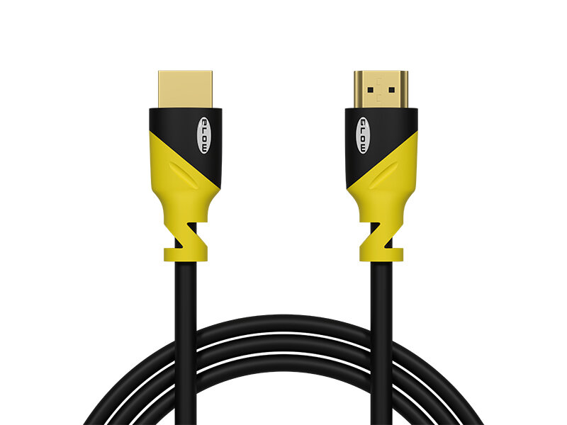 HDMI - HDMI kabelis 1.5m Geltonas цена и информация | Kabeliai ir laidai | pigu.lt