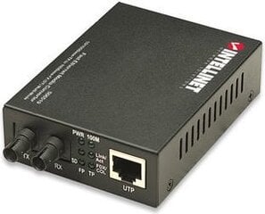 Медиаконвертер Intellinet 10/100Base-TX RJ45 - 100Base-FX ST MM 1310nm цена и информация | Маршрутизаторы (роутеры) | pigu.lt