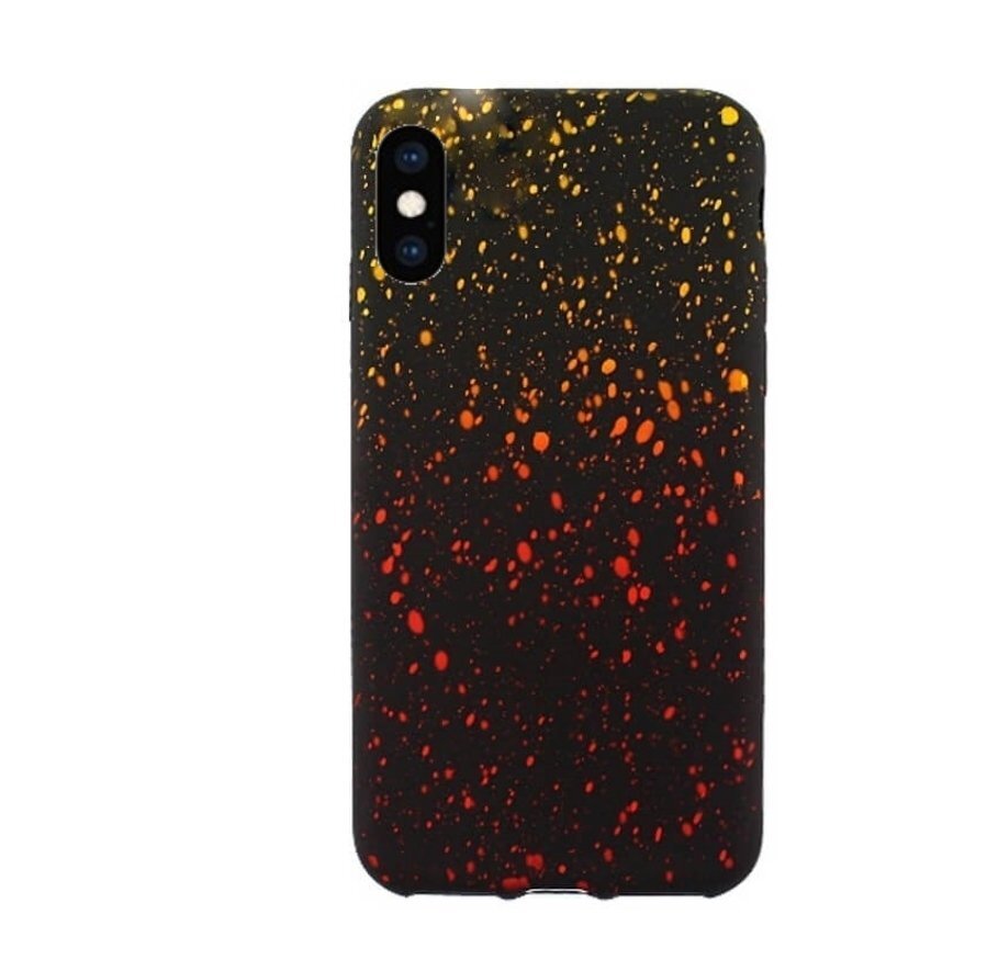 Mocco SKY Silicone Case for Apple iPhone XS / X Yellow-Orange kaina ir informacija | Telefono dėklai | pigu.lt