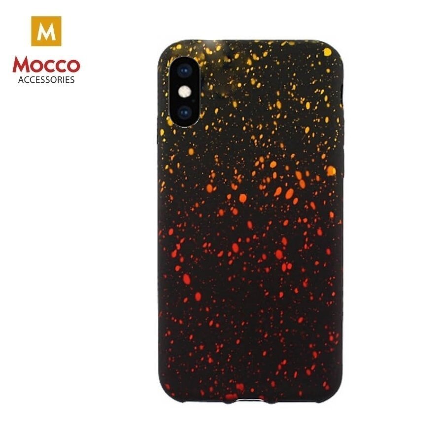 Mocco SKY Silicone Case for Apple iPhone XS / X Yellow-Orange kaina ir informacija | Telefono dėklai | pigu.lt