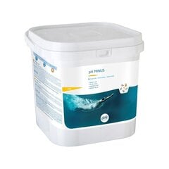 Baseino vandens priežiūros priemonė Gre pH Minus, 5 kg kaina ir informacija | Baseinų priežiūros priemonės | pigu.lt