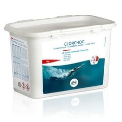 Chloro granulės Gre Shock chlorine, 1 kg цена и информация | Химия для бассейнов | pigu.lt