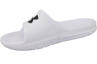 Vyriškos šlepetės Under Armour Core PTH Slides 3021286-100, baltos kaina ir informacija | Vyriškos šlepetės, basutės | pigu.lt