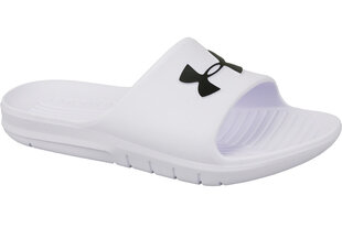 Мужские тапочки  Under Armour Core PTH Slides 3021286-100, белые цена и информация | Мужские шлепанцы, босоножки | pigu.lt