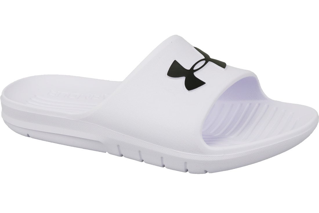 Мужские тапочки Under Armour Core PTH Slides 3021286-100, белые цена |  pigu.lt