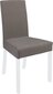 2-jų kėdžių komplektas VKRM 2, rudas/baltas цена и информация | Virtuvės ir valgomojo kėdės | pigu.lt