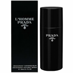 Purškiamas dezodorantas Prada l'Homme vyrams 150 ml цена и информация | Мужская парфюмированная косметика | pigu.lt