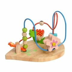 Medinis gėlių karoliukiukų labirintas EverEarth kaina ir informacija | Žaislai kūdikiams | pigu.lt