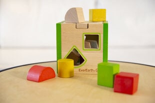 Medinis formų rūšiuoklis EverEarth цена и информация | Игрушки для малышей | pigu.lt