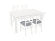 2-jų kėdžių komplektas Marynarz-2, pilkas/baltas kaina ir informacija | Virtuvės ir valgomojo kėdės | pigu.lt