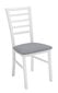 2-jų kėdžių komplektas Marynarz-2, pilkas/baltas цена и информация | Virtuvės ir valgomojo kėdės | pigu.lt
