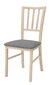 2-jų kėdžių komplektas Marynarz-1, šviesiai rudas/baltas kaina ir informacija | Virtuvės ir valgomojo kėdės | pigu.lt