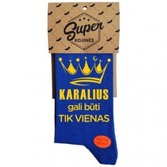 Kojinės"Karalius gali būti tik vienas" (Pakabinama pakuotė) kaina ir informacija | Originalios kojinės | pigu.lt