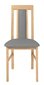 2-jų kėdžių komplektas BRW Belia, pilkas/rudas kaina ir informacija | Virtuvės ir valgomojo kėdės | pigu.lt