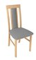 2-jų kėdžių komplektas BRW Belia, pilkas/rudas internetu