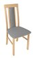 2-jų kėdžių komplektas BRW Belia, pilkas/rudas kaina ir informacija | Virtuvės ir valgomojo kėdės | pigu.lt