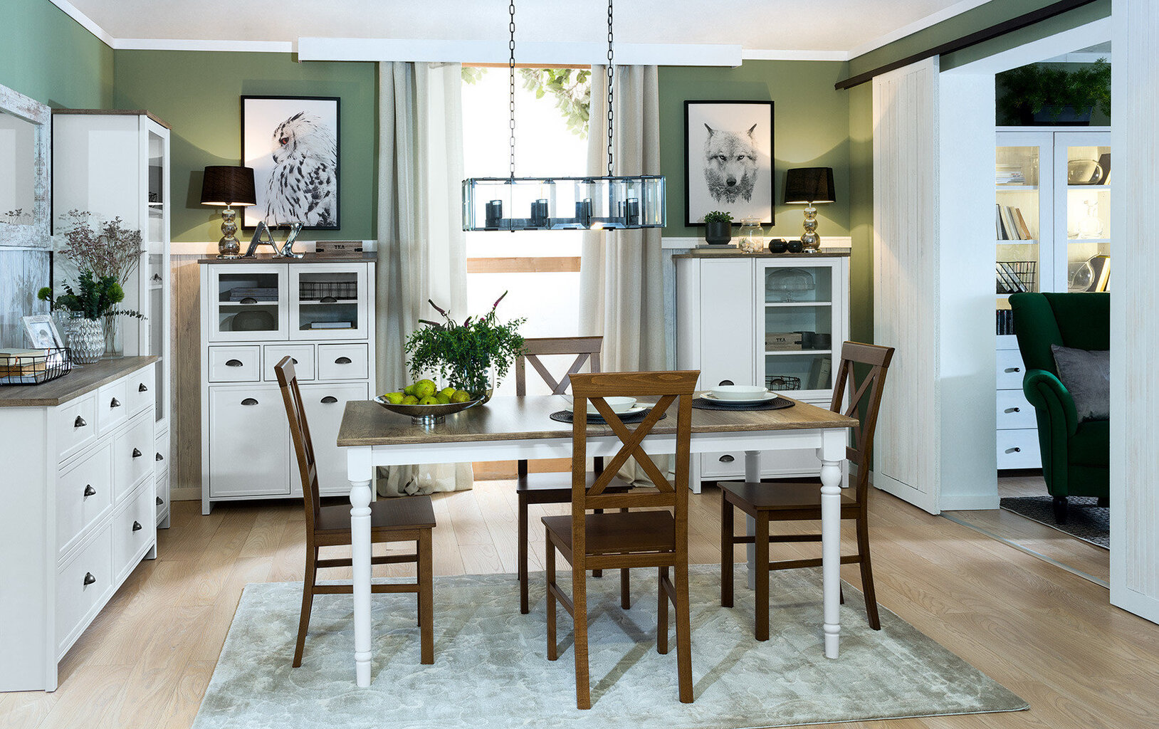 2-jų kėdžių komplektas Alla 4, rudas kaina ir informacija | Virtuvės ir valgomojo kėdės | pigu.lt