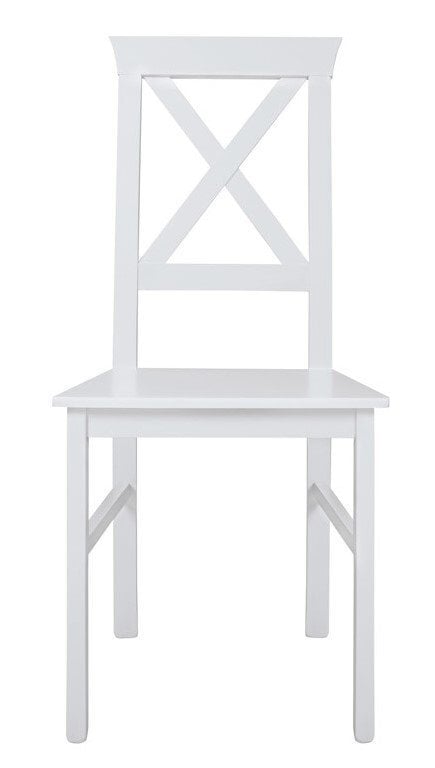 2-jų kėdžių komplektas Alla 4, baltas цена и информация | Virtuvės ir valgomojo kėdės | pigu.lt