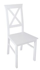 2-jų kėdžių komplektas Alla 4, baltas kaina ir informacija | Virtuvės ir valgomojo kėdės | pigu.lt