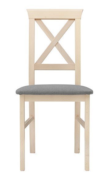 2-jų kėdžių komplektas Alla 3, šviesiai rudas/pilkas kaina ir informacija | Virtuvės ir valgomojo kėdės | pigu.lt