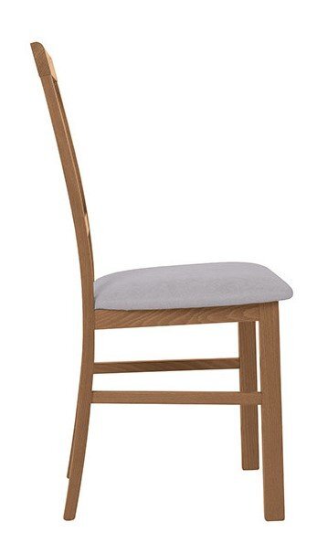 2-jų kėdžių komplektas Alla 3, rudas/pilkas kaina ir informacija | Virtuvės ir valgomojo kėdės | pigu.lt