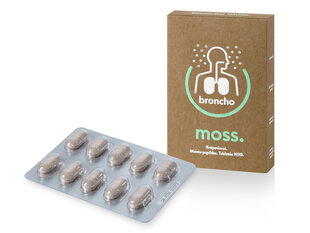 Maisto papildas Broncho Moss, 20 tablečių kaina ir informacija | Vitaminai, maisto papildai, preparatai gerai savijautai | pigu.lt