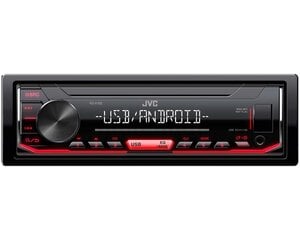 JVC KD-X162 Автомагнитола FLAC / Android / USB / AUX / RADIO / RDS / 4 X 50W Черная цена и информация | Автомагнитолы, мультимедиа | pigu.lt