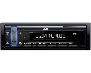 JVC KD-X161 Автомагнитола FLAC / Android / USB / AUX / RADIO / RDS / 4 X 50W Черная цена и информация | Автомагнитолы, мультимедиа | pigu.lt