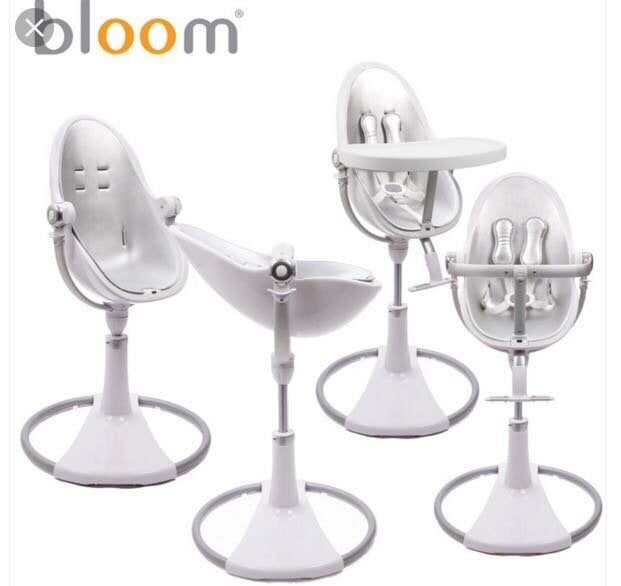 Maitinimo kėdutės rėmas Bloom Fresco Chrome, white kaina ir informacija | Maitinimo kėdutės | pigu.lt