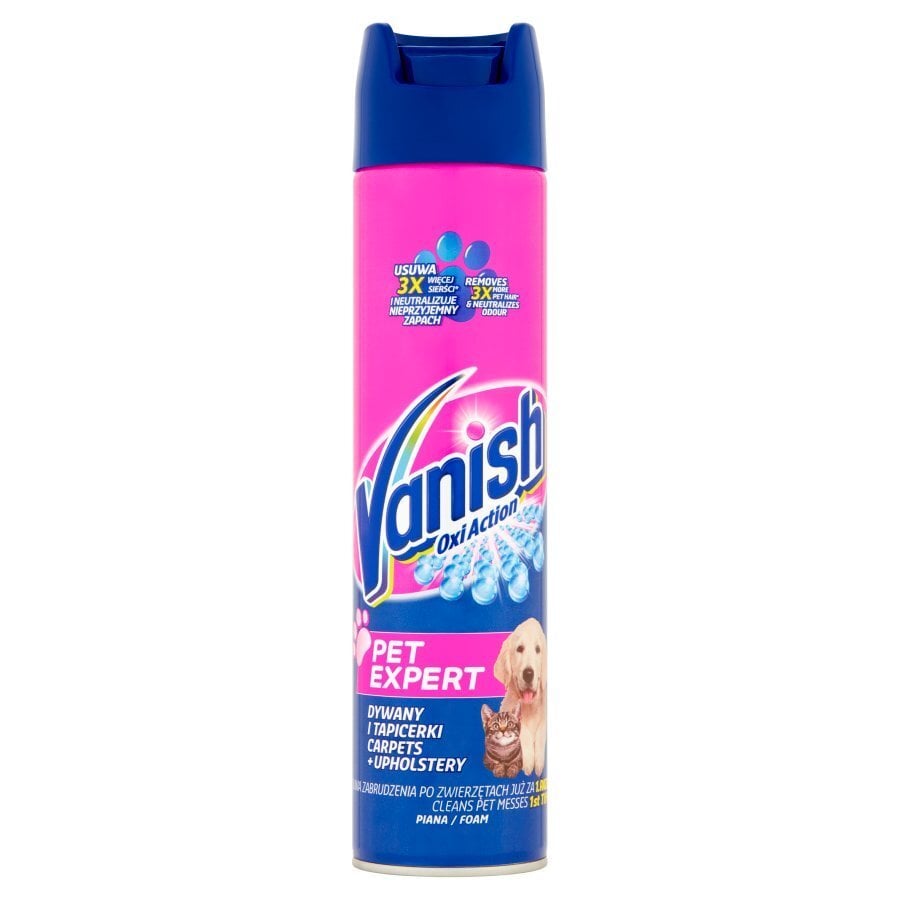 Vanish Oxi Action Pet Expert kilimų valymo putos, 0,6 L kaina ir informacija | Valikliai | pigu.lt