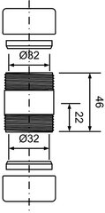 Žalvarinė chromuota mova, McAlpine MC32GCB, 32 mm цена и информация | Сифоны | pigu.lt