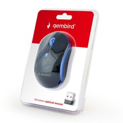 Gembird MUSW-4B-03-B, черный/синий цена и информация | Мыши | pigu.lt