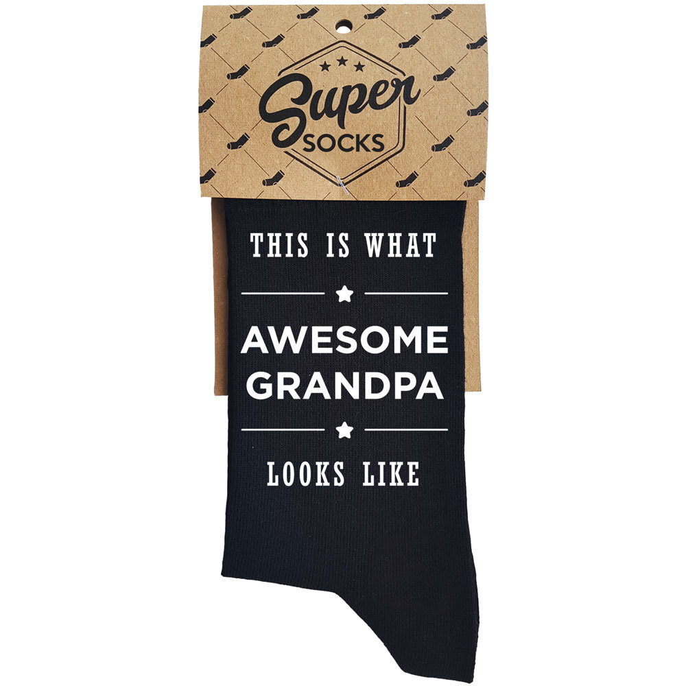 Kojinės "Awesome Grandpa" kaina ir informacija | Originalios kojinės | pigu.lt