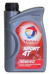 Total HI-PERF Sport 4T 10W/40 полусинтетическое масло для двигателей, 1 л цена и информация | Total Автотовары | pigu.lt
