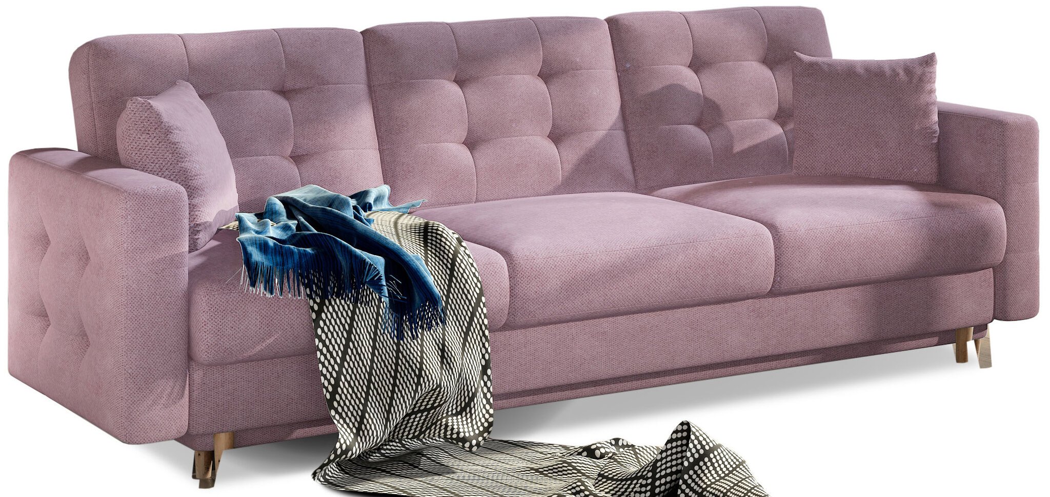 Sofa NORE Asgard, rožinė цена и информация | Sofos | pigu.lt