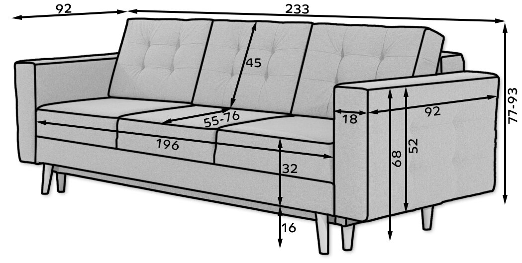 Sofa NORE Asgard, rožinė цена и информация | Sofos | pigu.lt