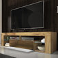 TV staliukas Bianko LED, rudas/baltas цена и информация | TV staliukai | pigu.lt