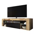 TV staliukas Bianko LED, rudas/juodas