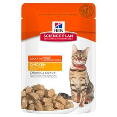 Hill's гуляш с курицей Science Plan Adult 1-6 Optimal Care, 12x85 g цена и информация | Консервы для кошек | pigu.lt