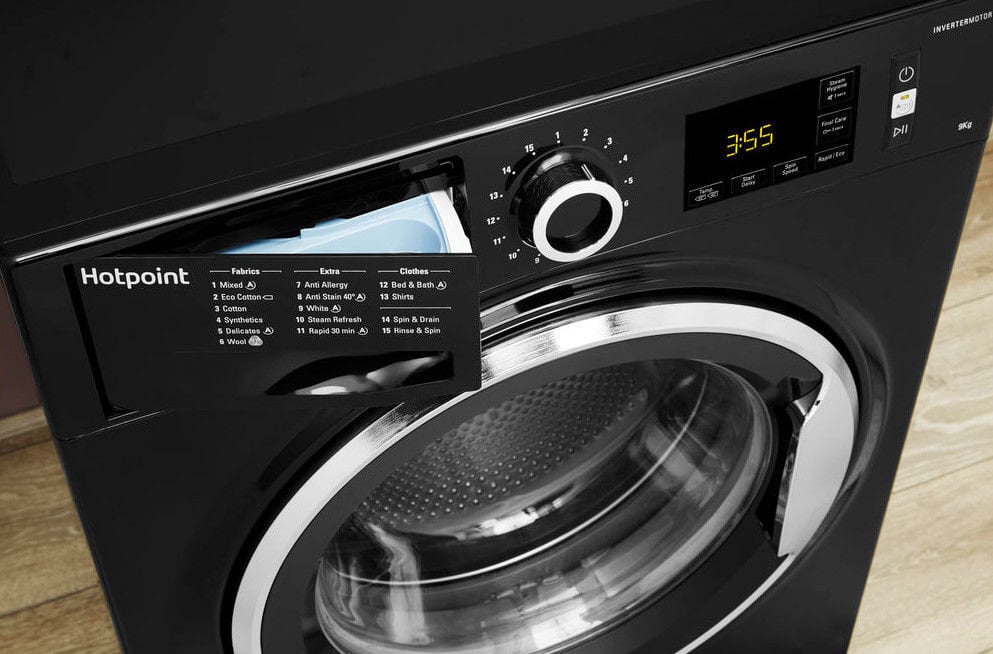 Hotpoint NLCD 946 BS A EU kaina ir informacija | Skalbimo mašinos | pigu.lt